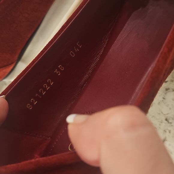 Gucci Horsebit GG Red/Maroon Suede Women's Loafers - NIB with COA - Picture 11 of 14